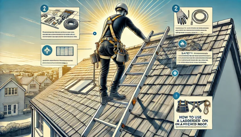 How to Use a Ladder on a Pitched Roof