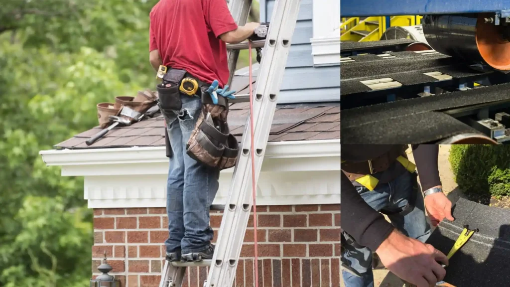 how to use a ladder on a pitched roof