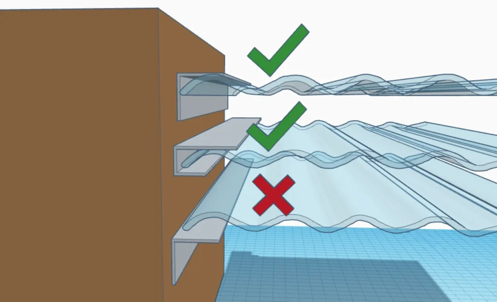 polycarbonate installation