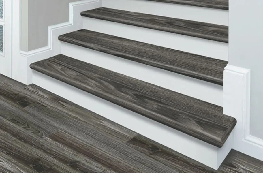 vinyl tile on stairs